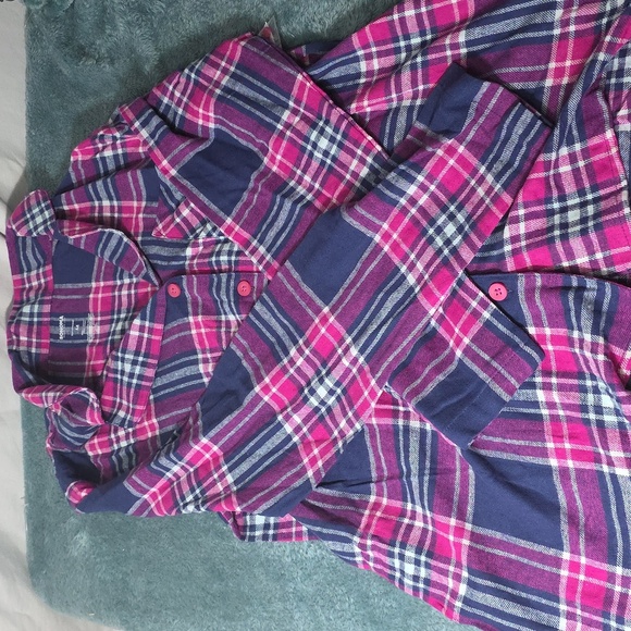 Sonoma Other - Sonoma Plaid Pj Shirt And Pants in Pink and Navy